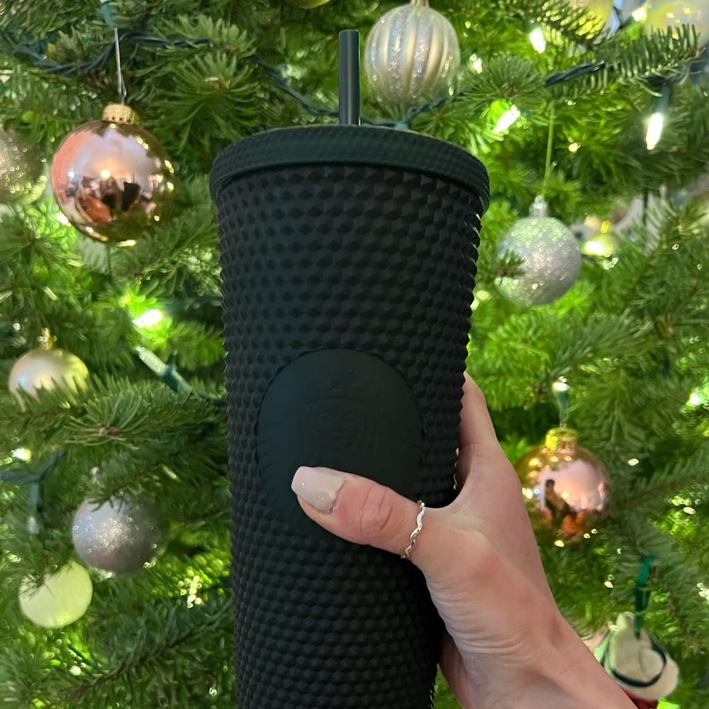 BRAND NEW WITH TAGS! STARBUCKS Soft Touch Green Studded Tumbler/cup